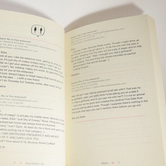 Read Bottom Up Novel Skye Chatham Neel Shah 2016 Paperback New RomCom Romance - Picture 11 of 11